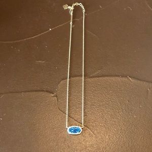 Electric blue druzy Kendra Scott necklace